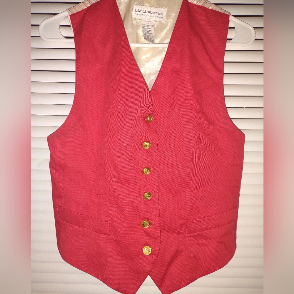 Vintage Liz Claiborne vest with The Limited & vintage cap